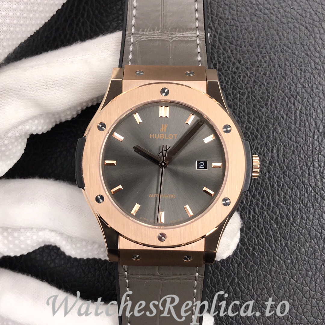 Hublot Replica Classic Fusion Series Leather strap 45MM - WatchesReplica.is
