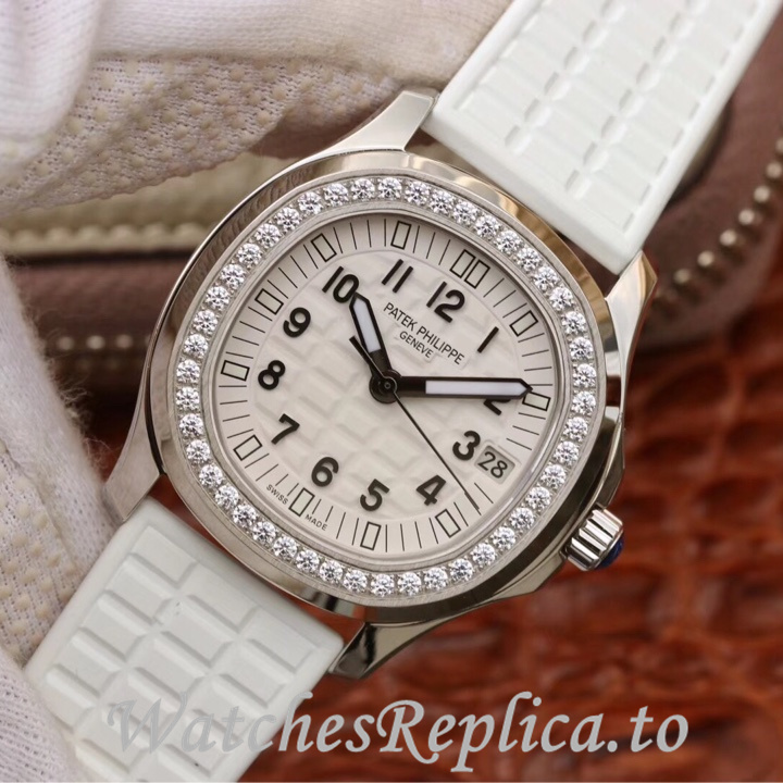 Patek Philippe Replica Aquanaut 5068 Rubber strap 35.6MM - WatchesReplica.is