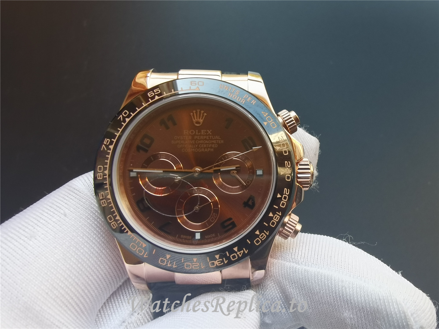 Swiss Rolex Yacht-Master Replica 116623 002 Yellow Gold Bezel 40MM - WatchesReplica.is
