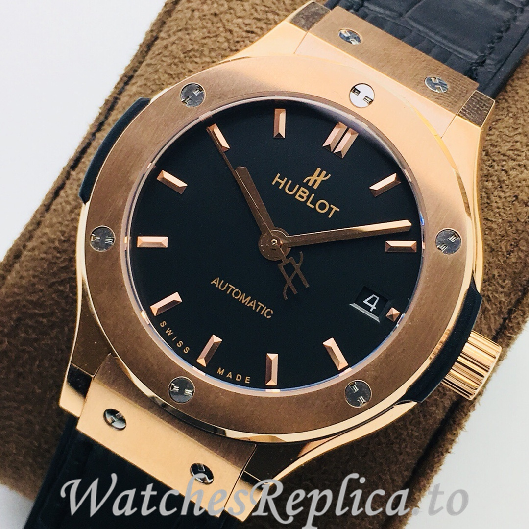 Hublot Replica Classic-Fusion-Series Leather strap 38MM - WatchesReplica.is