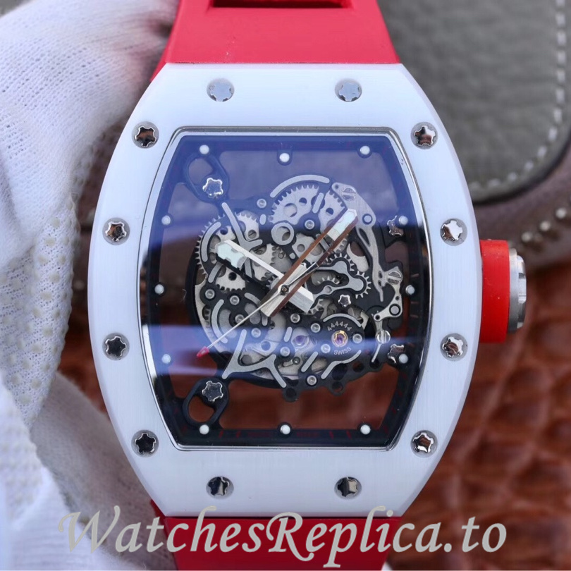 Richard Mille Replica RM055 Rubber strap 50MM - WatchesReplica.is