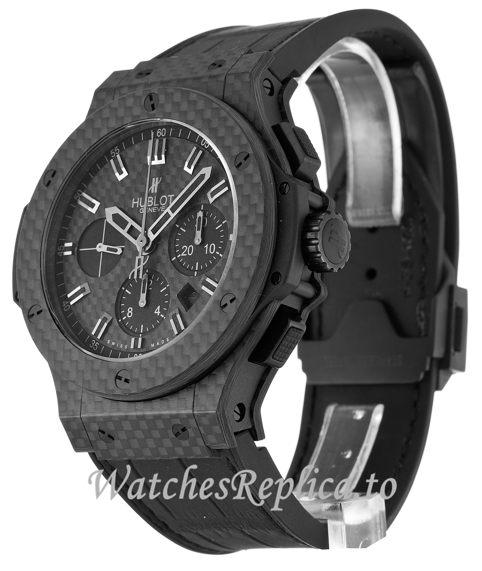 Hublot 44mm Black Carbon Dial 301.QX.1740.GR 44 MM - WatchesReplica.is