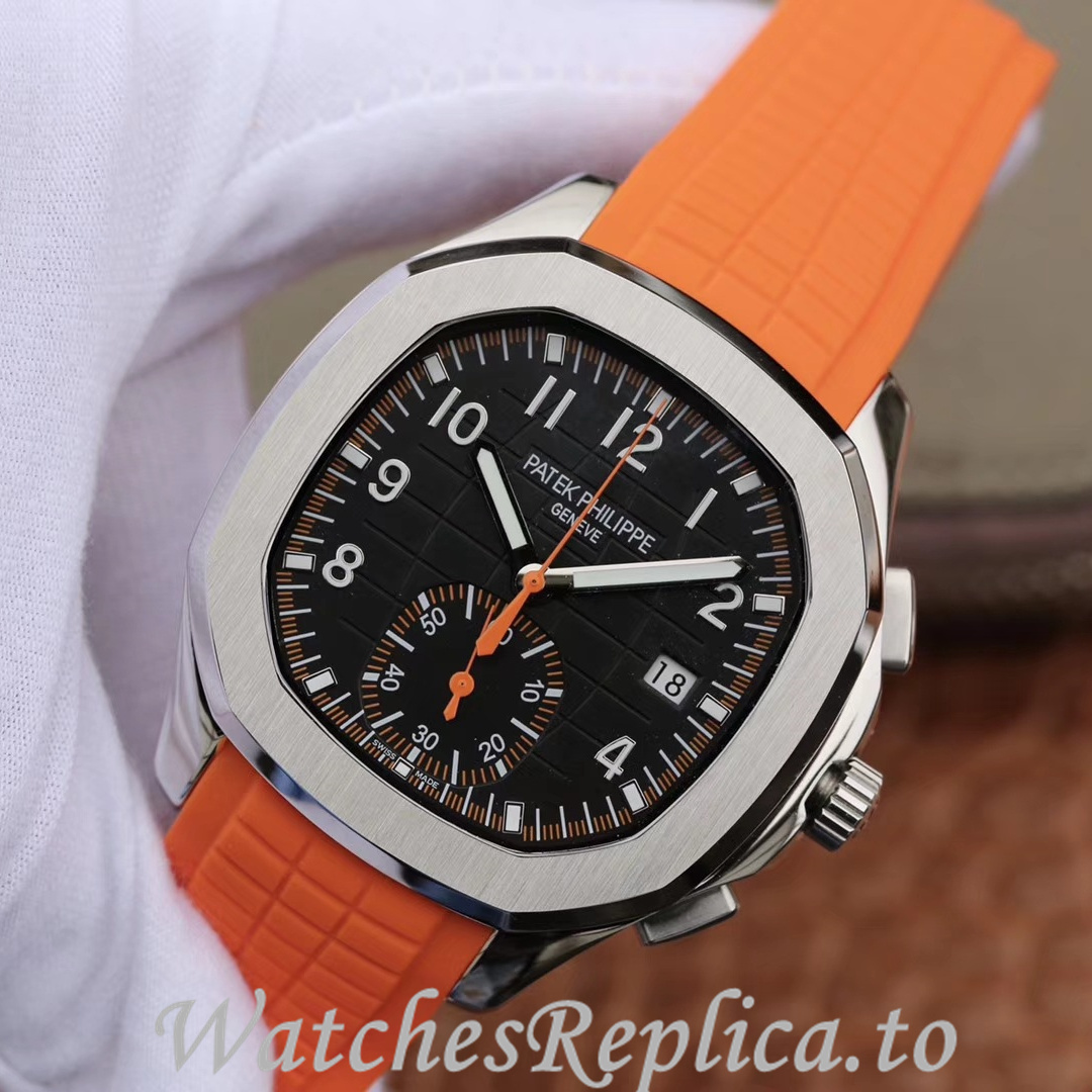 Patek Philippe Replica Aquanaut 5968A-001 Rubber strap 42.2MM - WatchesReplica.is