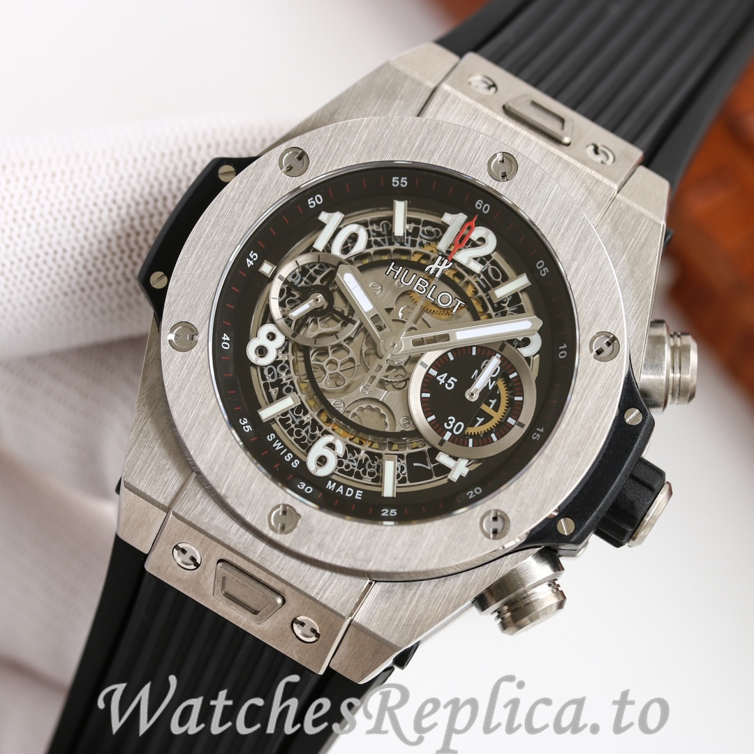 Hublot Replica Big Bang Elemental Material Chronograph v2 Rubber strap 45MM - WatchesReplica.is