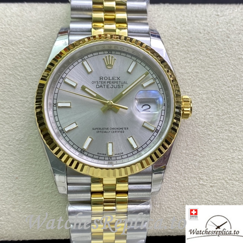Swiss Rolex Datejust Replica 126233 Stainless steel strap 36MM - WatchesReplica.is