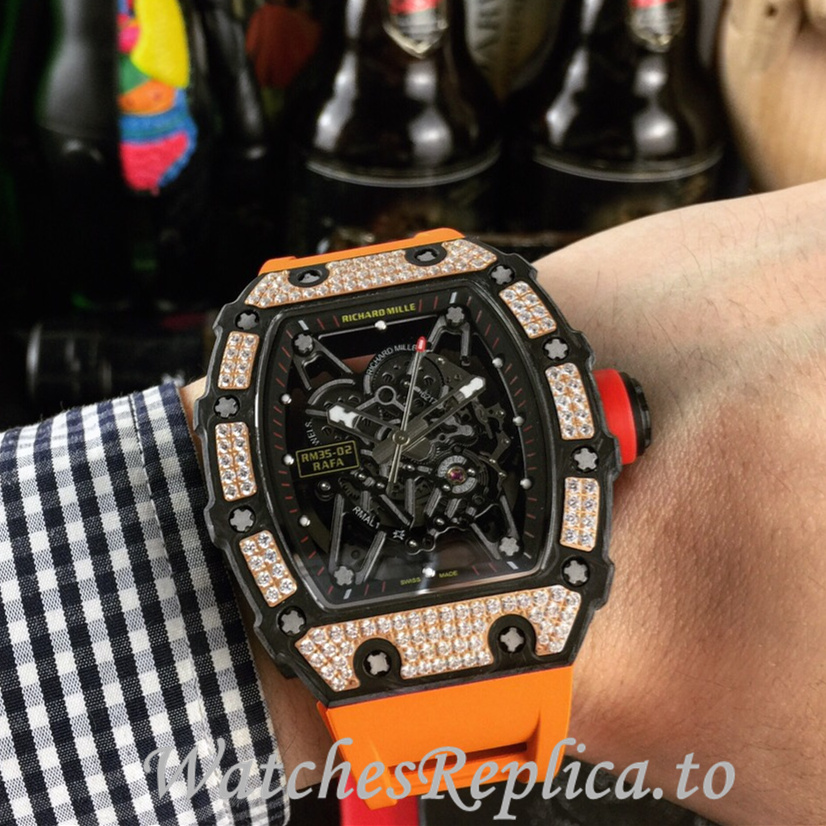 Richard Mille Replica RM035-02 Rubber strap 50MM - WatchesReplica.is