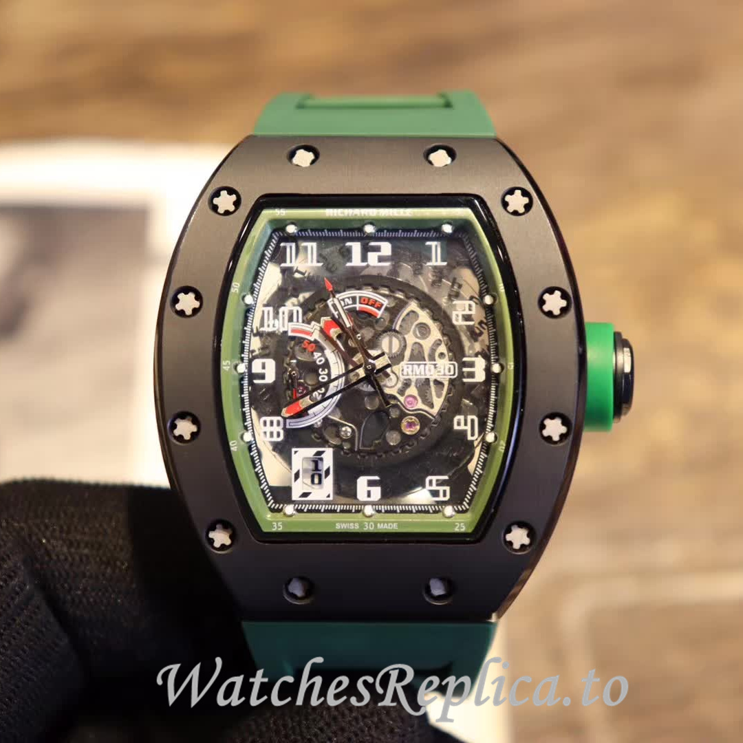 Richard Mille Replica RM030 Rubber strap 50MM - WatchesReplica.is