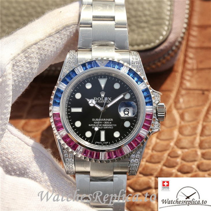 Swiss Rolex Submariner Replica 116618LN-97208 Stainless steel strap 40MM - WatchesReplica.is