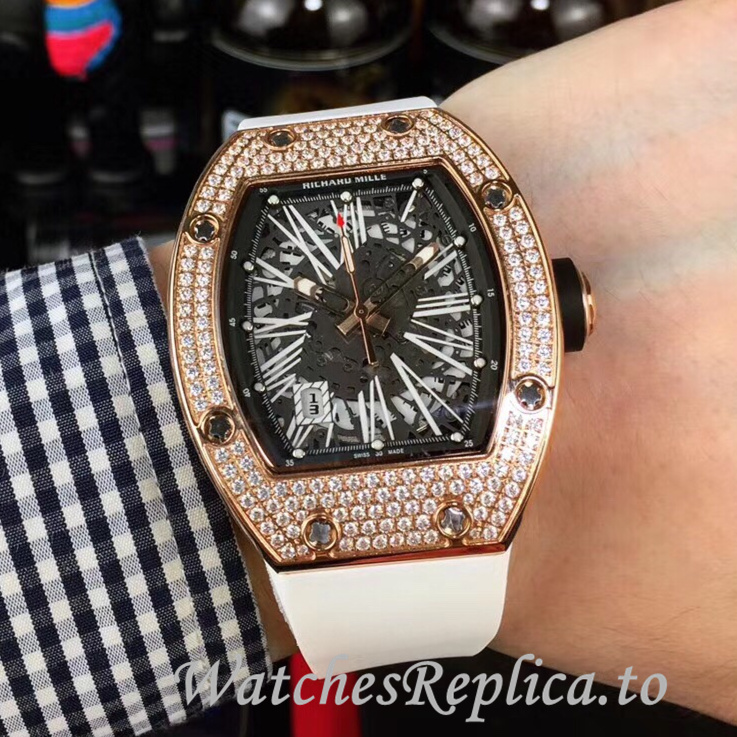 Richard Mille Replica RM010 Rubber strap 49MM - WatchesReplica.is
