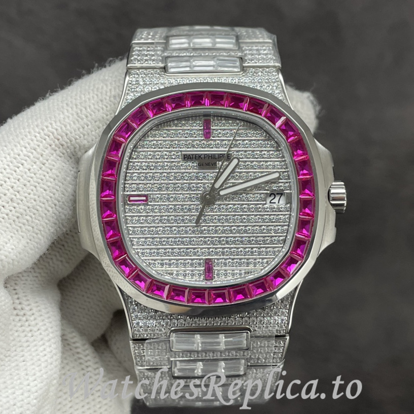 Patek Philippe Replica Nautilus Stainless steel strap 40.5MM - WatchesReplica.is