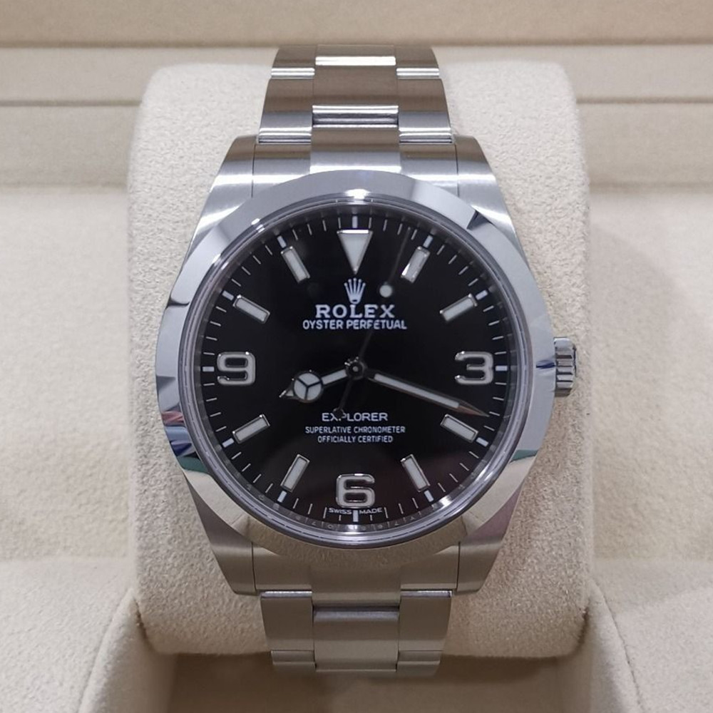 Rolex Explorer Black Dial 214270 - WatchesReplica.is