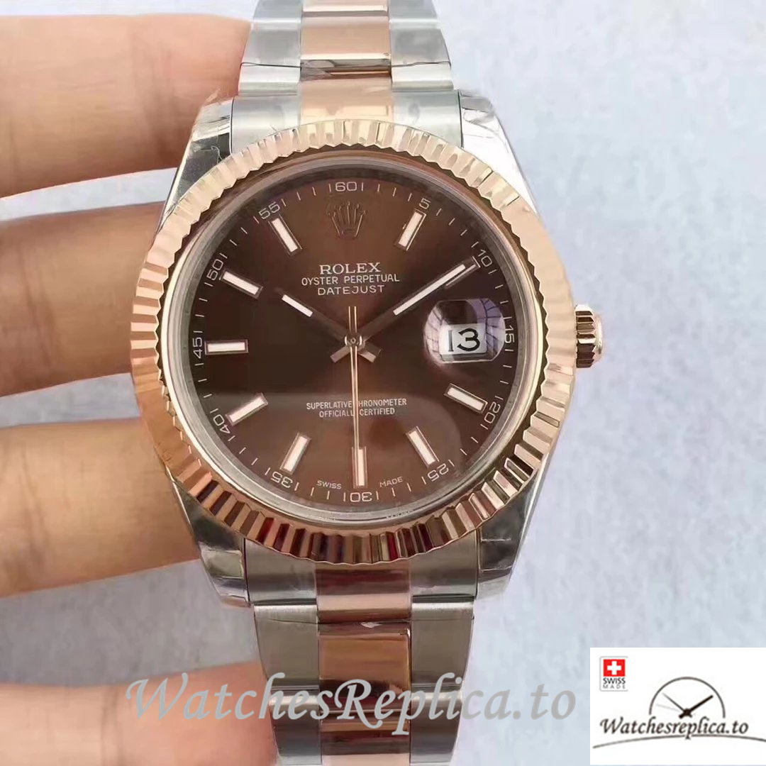 Swiss Rolex Datejust Replica 126331-0001 Stainless steel strap 41MM - WatchesReplica.is