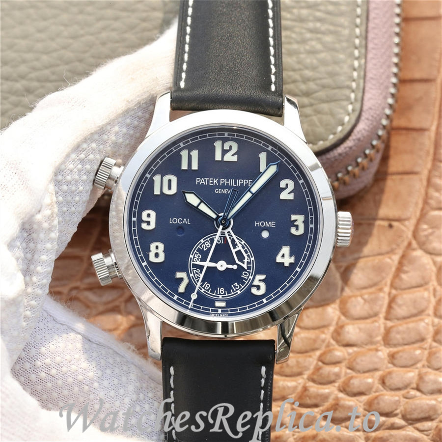 Patek Philippe Replica Calatrava 5524 Leather strap 42MM - WatchesReplica.is
