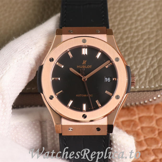 Hublot Replica Classic Fusion Series Leather strap 45MM - WatchesReplica.is