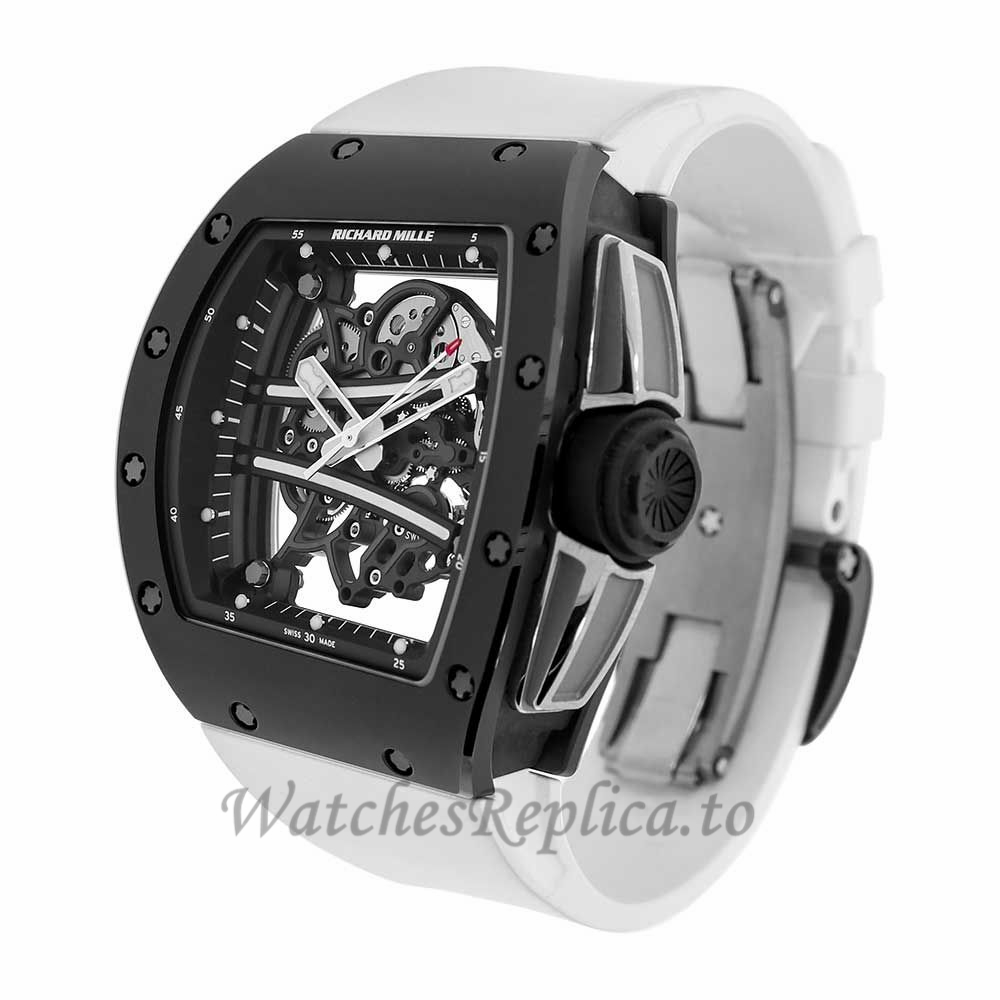 Richard Mille RM61-01 Yohan Blake All Black Ceramic Mens 50MM Watch RM61-01 98113 - WatchesReplica.is