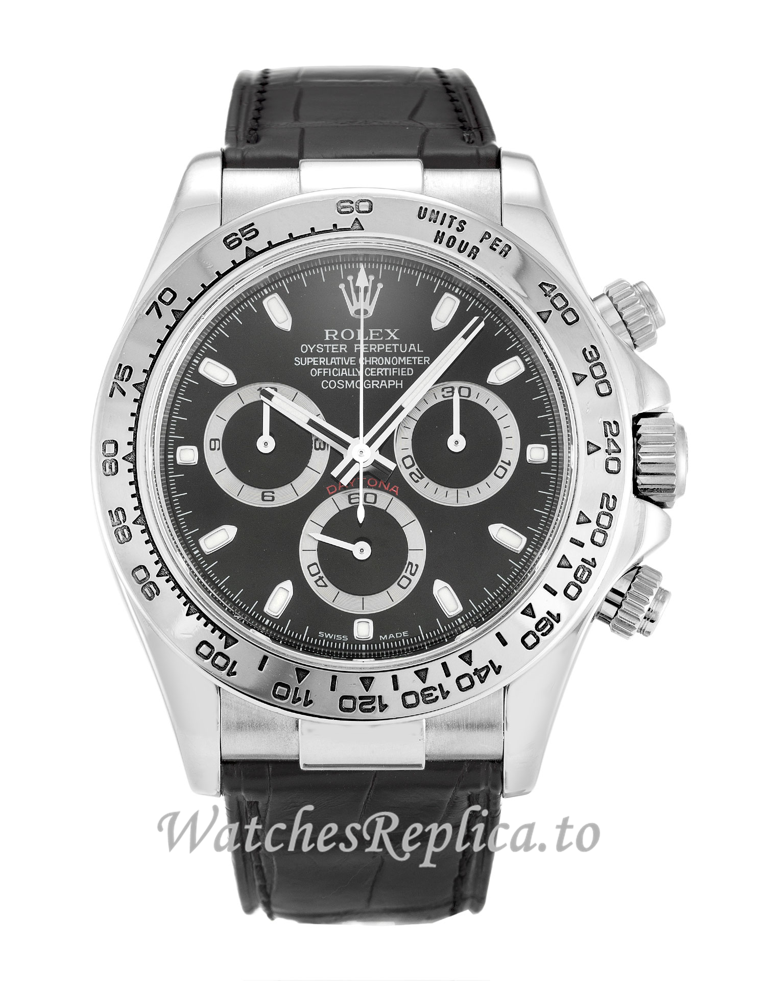 Rolex Daytona Black Dial 116519 - WatchesReplica.is