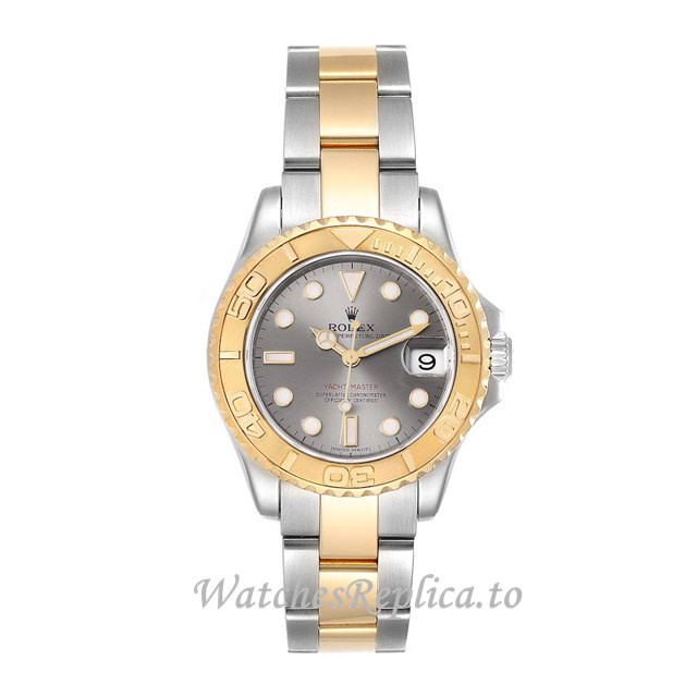 Replica Rolex Yacht-Master 168623 PL 35MM Stainless steel strap Mens Watch - WatchesReplica.is