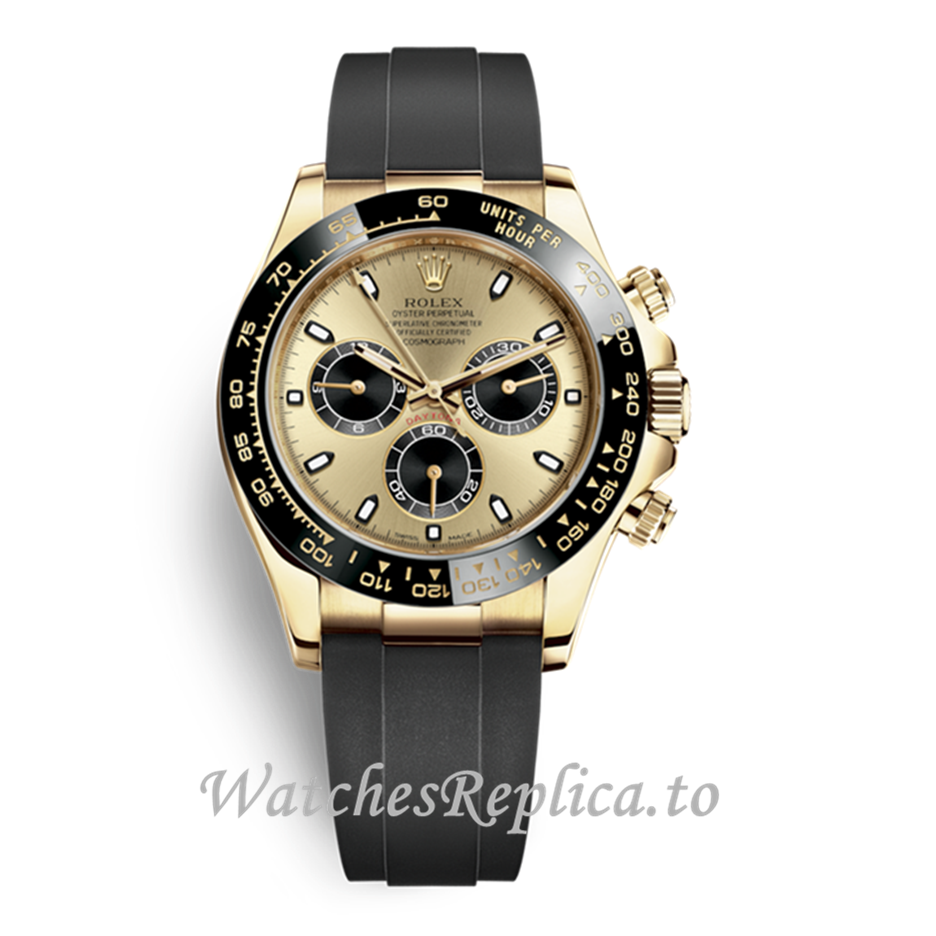 Rolex Daytona Yellow Gold Dial 116518LN - WatchesReplica.is