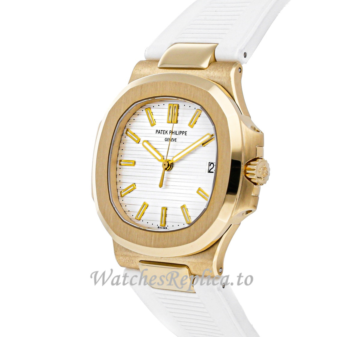 Replica Patek Philippe Nautilus 5711J-001 18K Yellow Gold Case - WatchesReplica.is