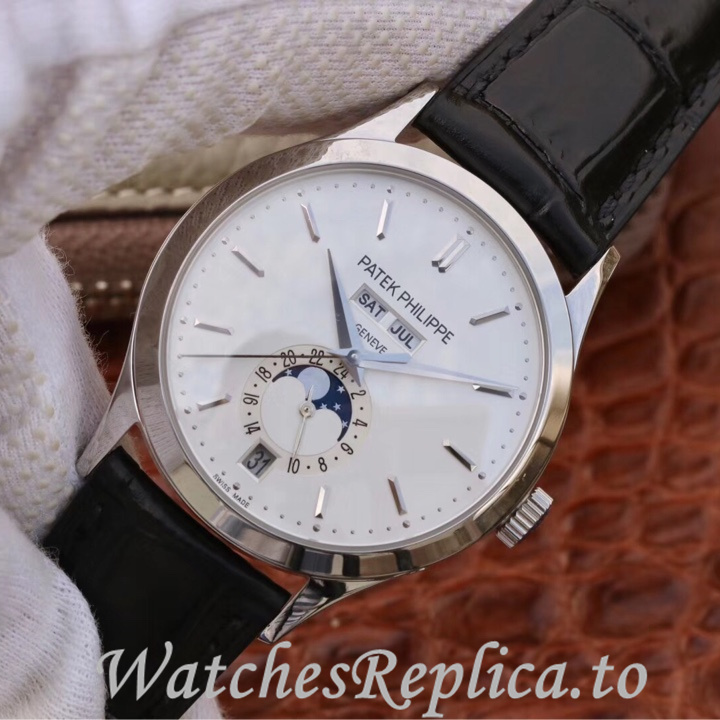 Patek Philippe Replica Complications 5396 Leather strap 38.5MM - WatchesReplica.is