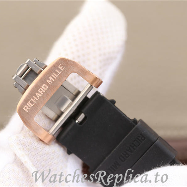 Richard Mille Replica RM011 Rubber strap 50MM - WatchesReplica.is