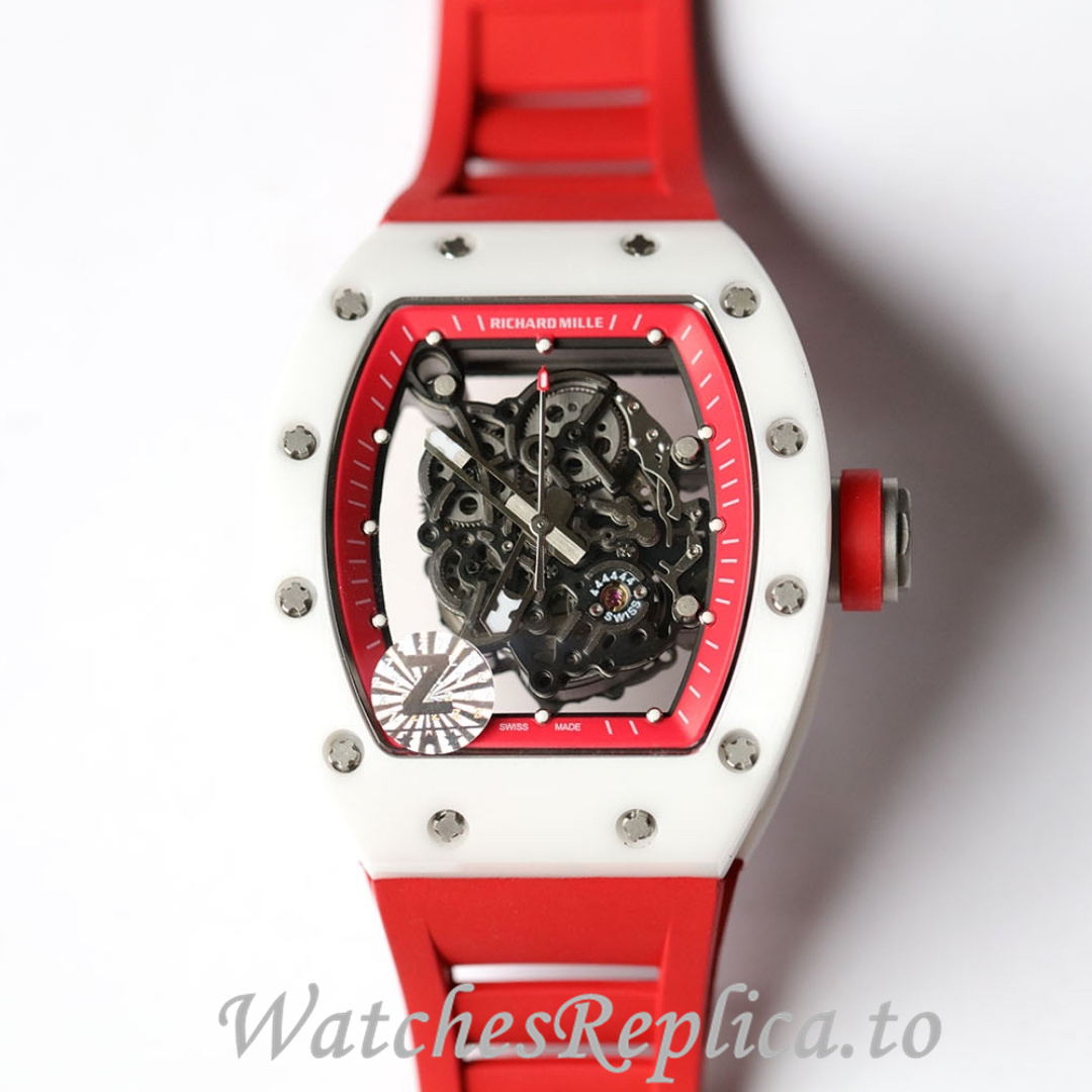 Richard Mille Replica RM055 Rubber strap 50MM - WatchesReplica.is