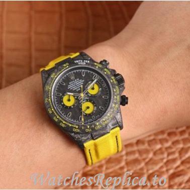 Swiss Rolex Daytona Replica 116588 Canvas strap 40MM - WatchesReplica.is