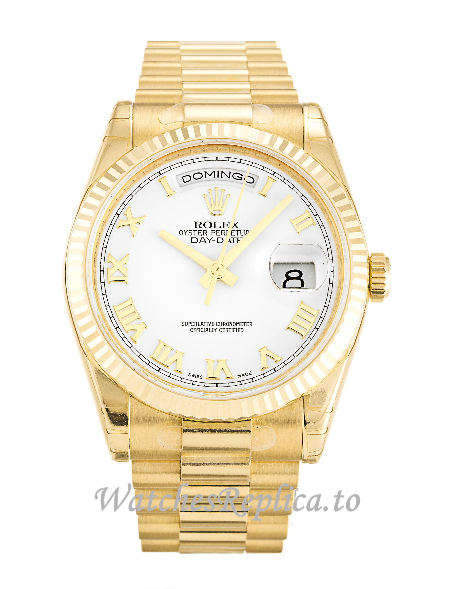 Rolex Day-Date White Dial 118238 - WatchesReplica.is