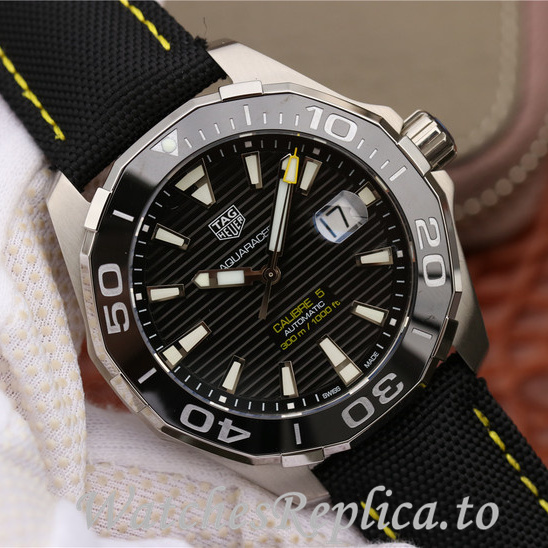 Tag Heuer Replica Aquaracer Canvas strap 43MM - WatchesReplica.is