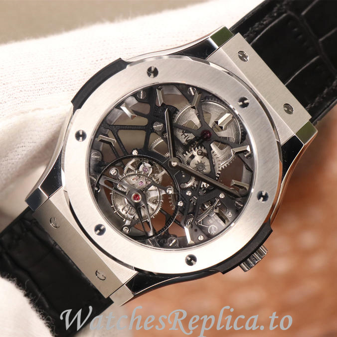 Hublot Replica Classic Fusion Series Leather strap 45MM - WatchesReplica.is