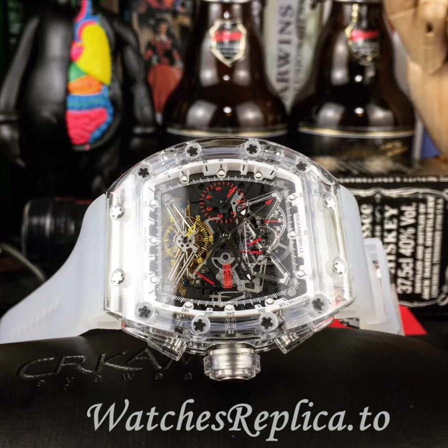 Richard Mille Replica RM011-FM Rubber strap 50MM - WatchesReplica.is