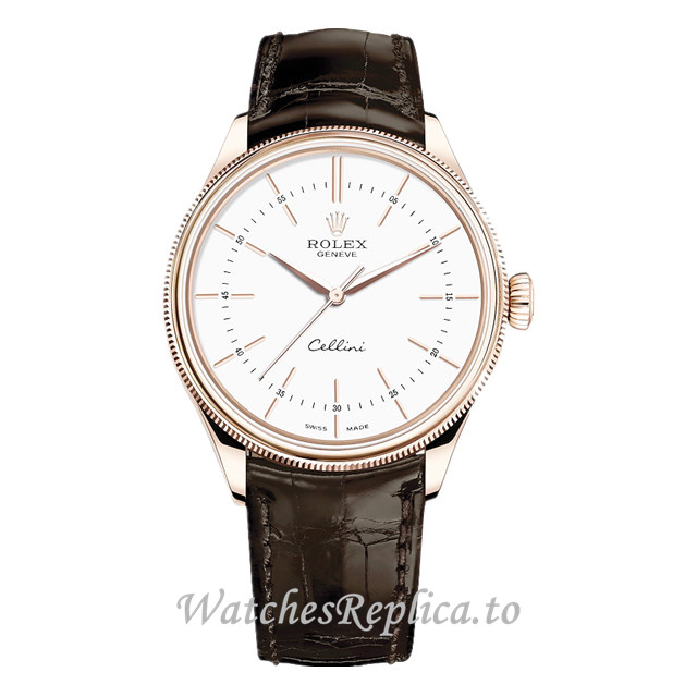 Replica Rolex Cellini 50505wbr 39MM - WatchesReplica.is