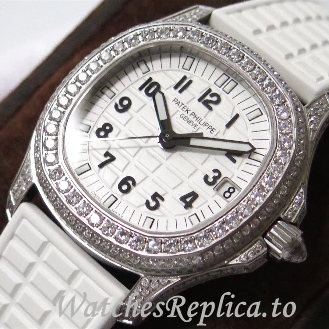 Patek Philippe Replica Aquanaut Rubber strap 35.6MM - WatchesReplica.is