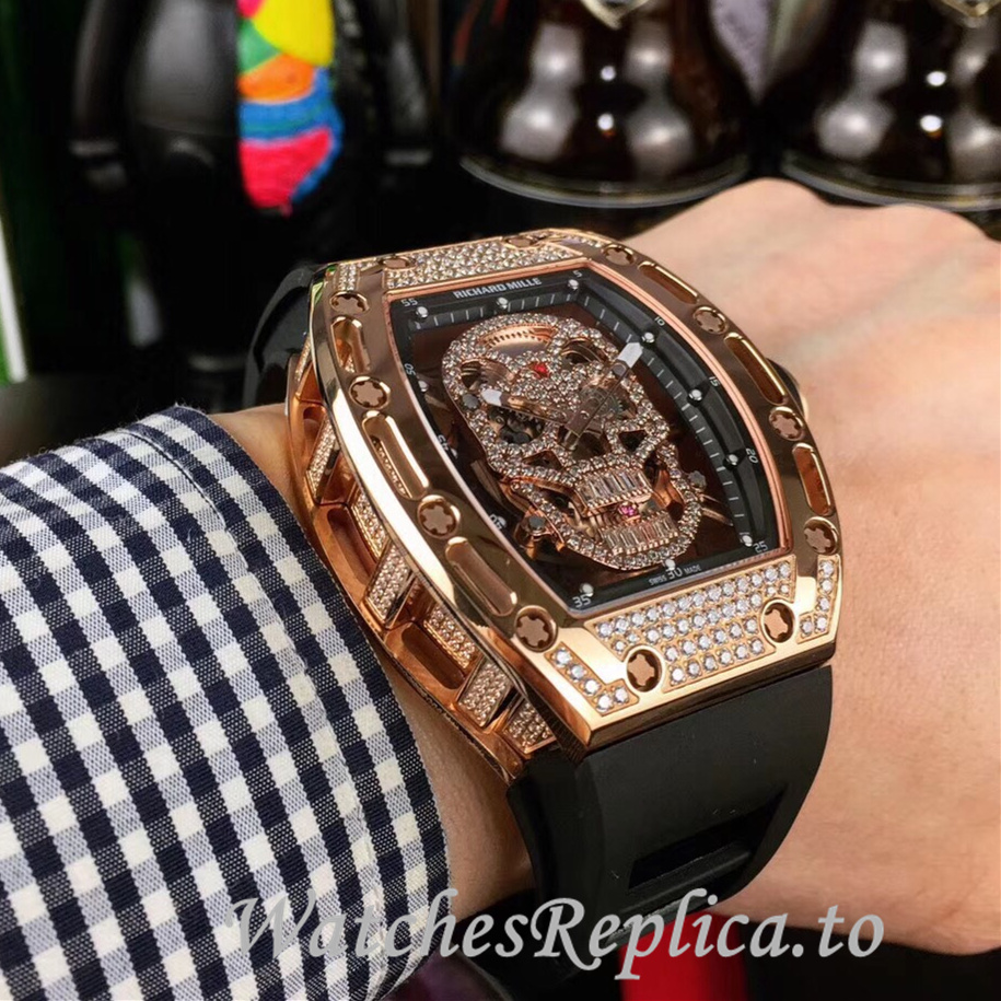 Richard Mille Replica RM052 Rubber strap 50MM - WatchesReplica.is