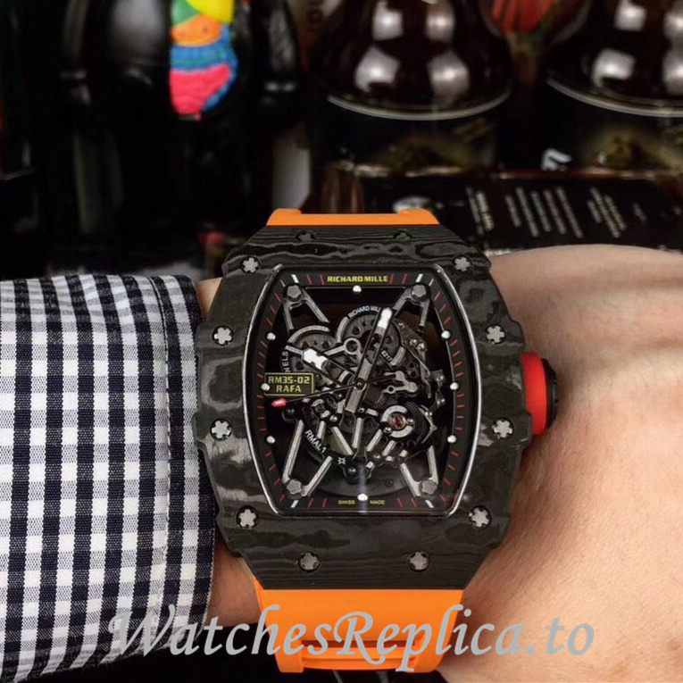 Richard Mille Replica RM35-02 Rubber strap 50MM - WatchesReplica.is