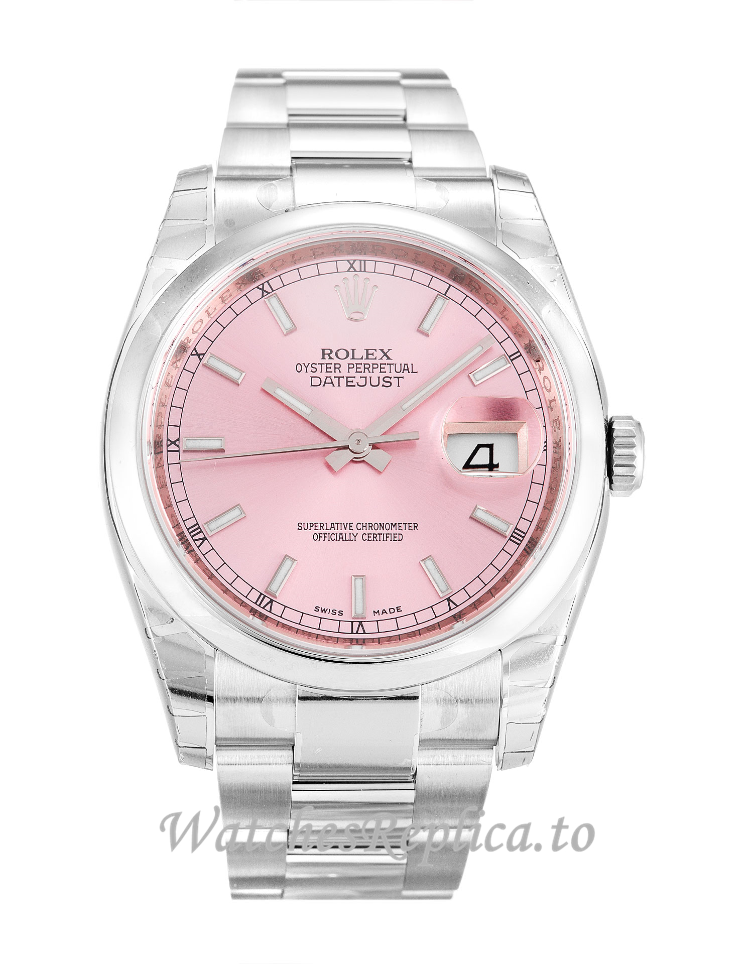 Rolex Datejust Pink Dial 116200 - WatchesReplica.is