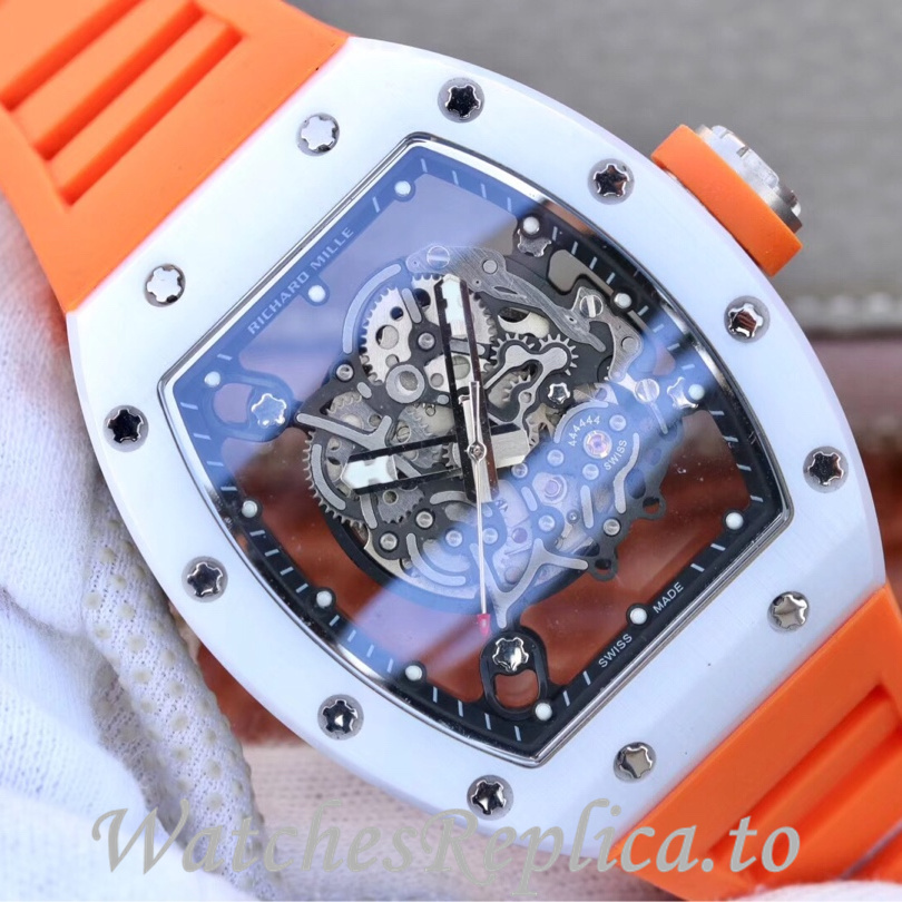 Richard Mille Replica RM055 Rubber strap 50MM - WatchesReplica.is