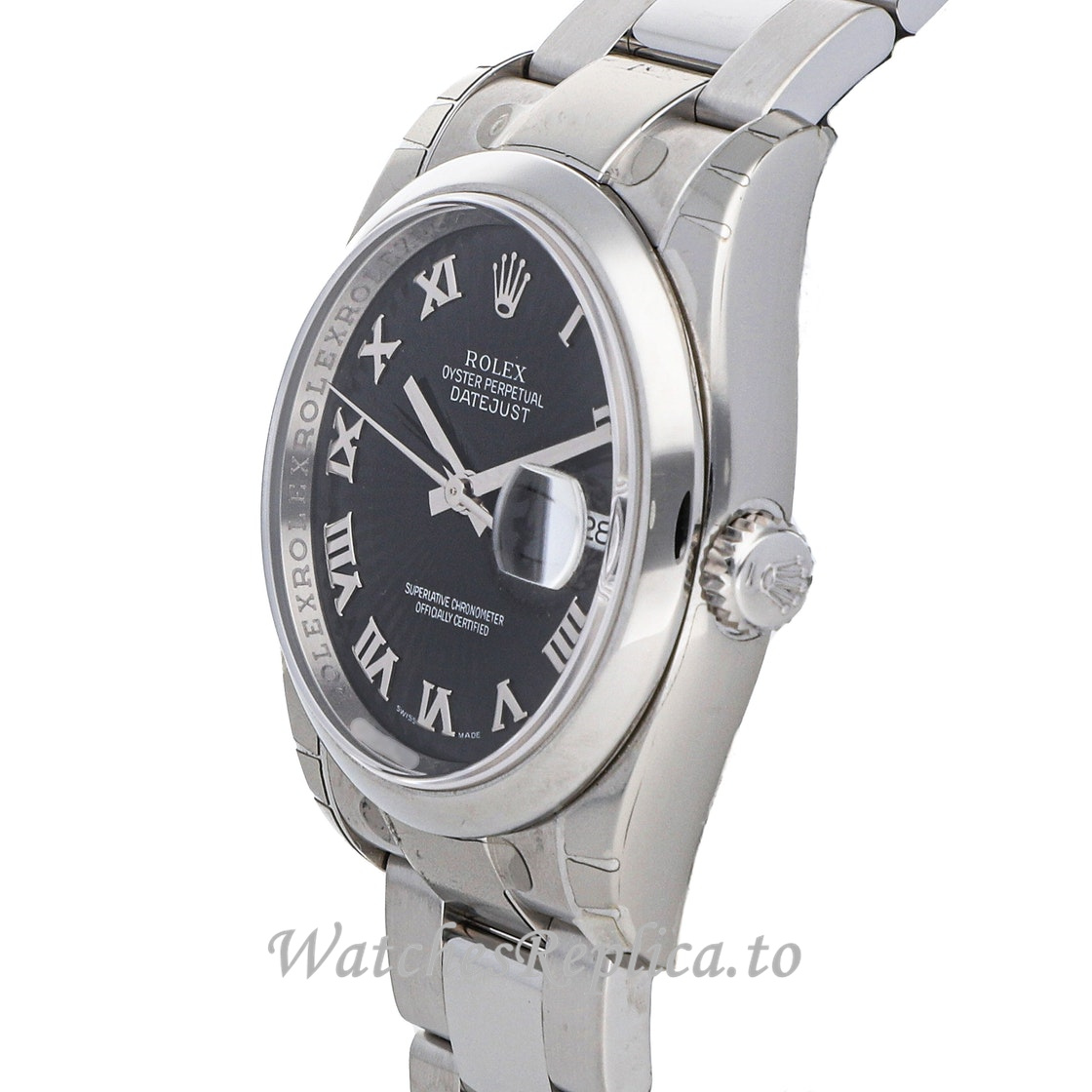Replica Rolex Datejust 116200 36MM Black Dial Mens Watch - WatchesReplica.is