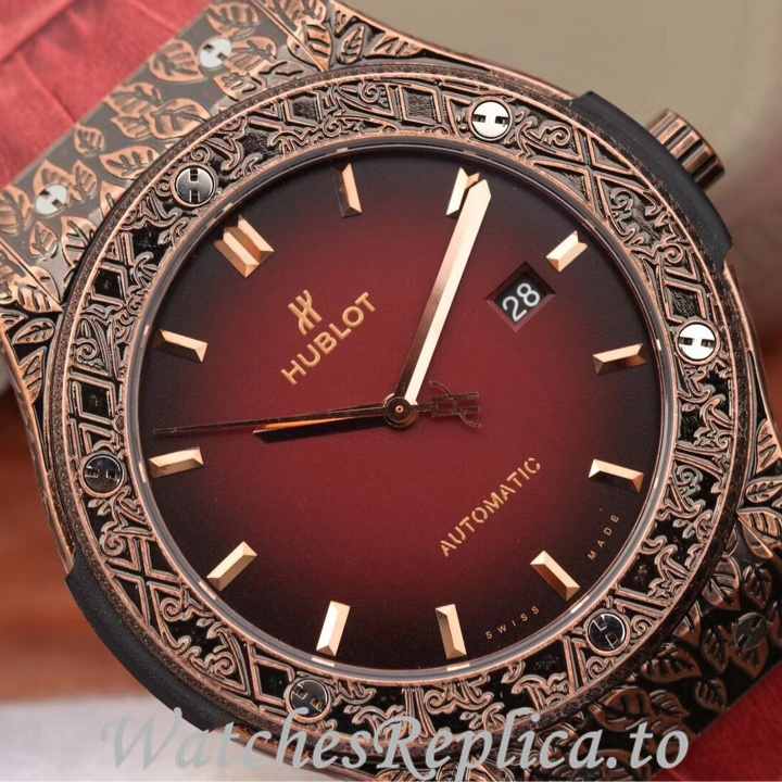 Hublot Replica Classic Fusion Series Leather strap 45MM - WatchesReplica.is