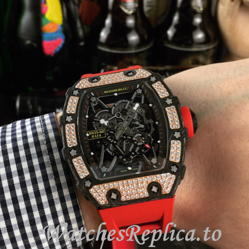 Richard Mille Replica RM035-02 Rubber strap 50MM - WatchesReplica.is