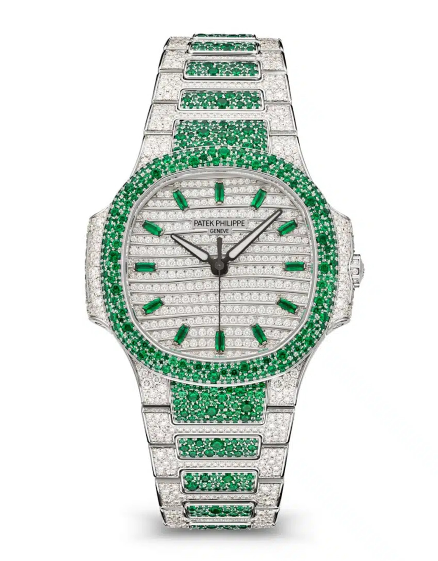 Patek Philippe Nautilus 7118-1453G-001 Diamond Dial 35.2mm - WatchesReplica.is