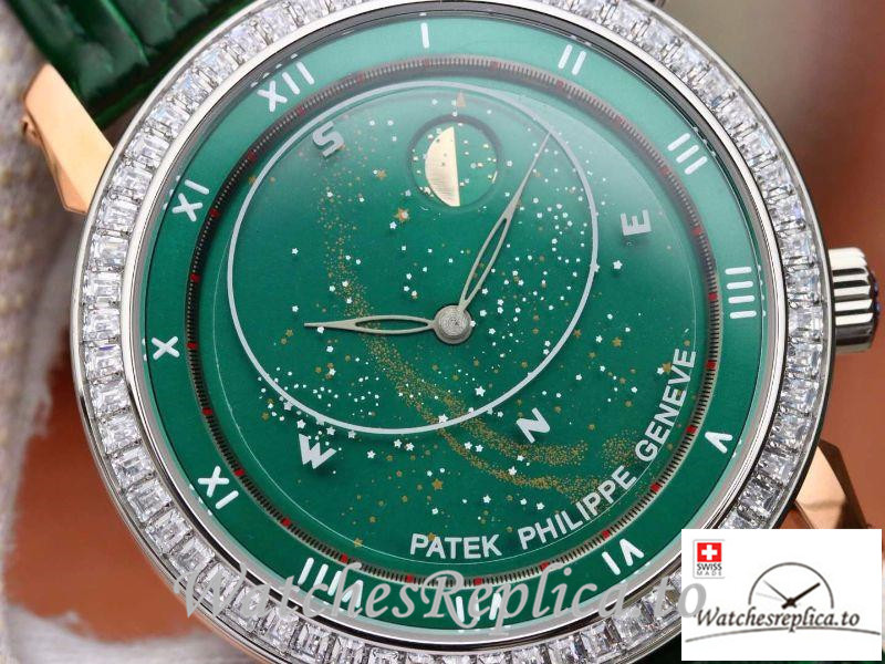 Swiss Patek Philippe Grand Complications Replica 5102PR 001 Green Strap 43MM - WatchesReplica.is