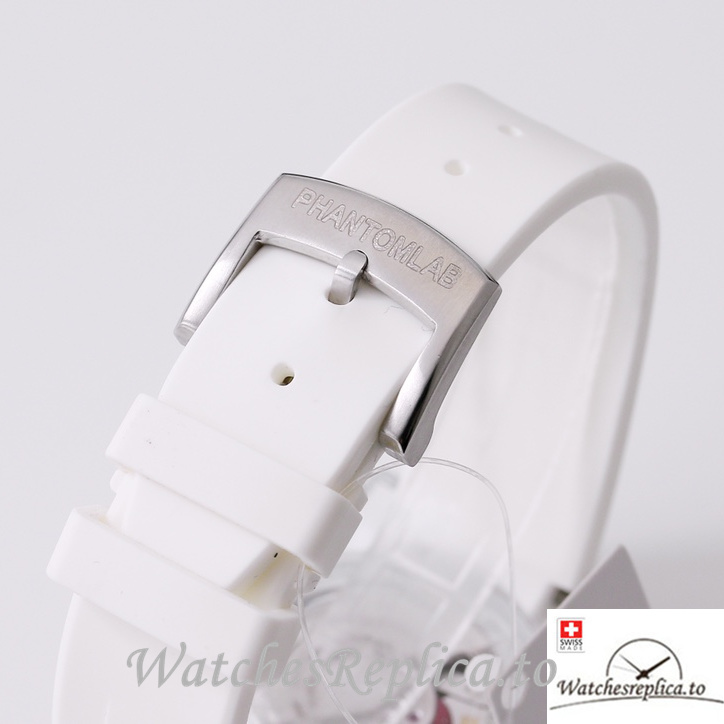 Swiss Rolex Submariner Replica Rubber strap 40MM PHANTOMLAB&ROLEX Baby blue Dial - WatchesReplica.is