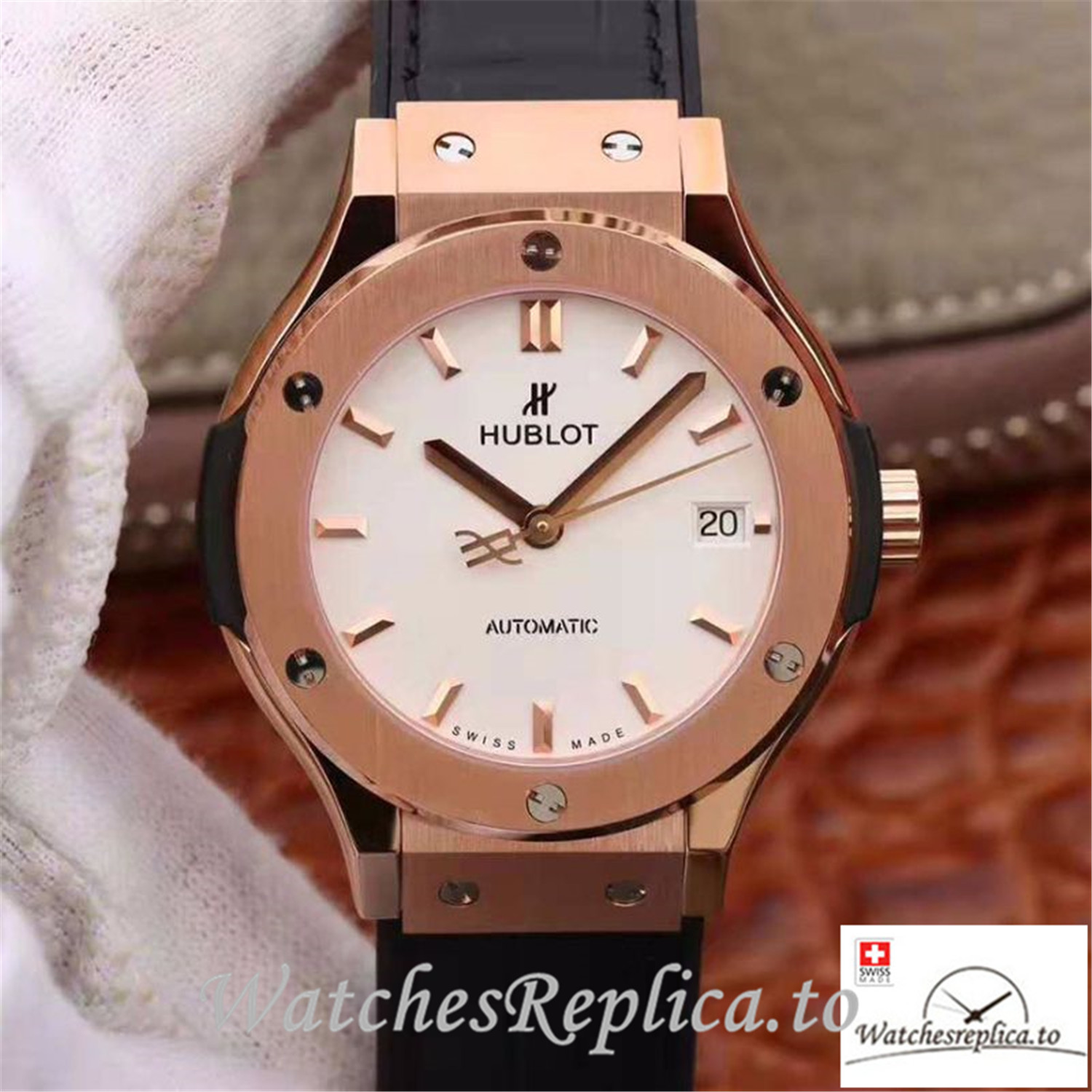 Swiss Hublot Classic Fusion Replica 511.OX.2611.LR Black Strap 42MM - WatchesReplica.is