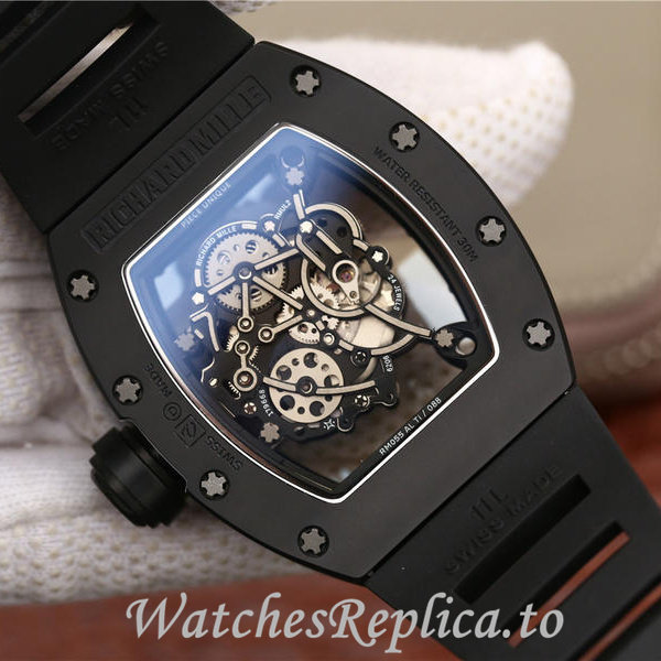 Richard Mille Replica RM055 Rubber strap 50MM - WatchesReplica.is
