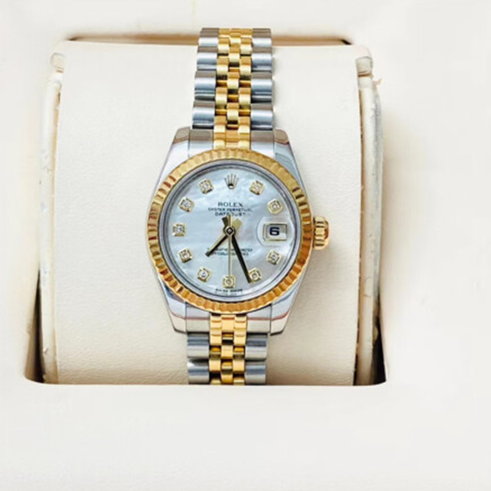 Rolex Datejust Lady Silver Diamond Dial 179173 - WatchesReplica.is