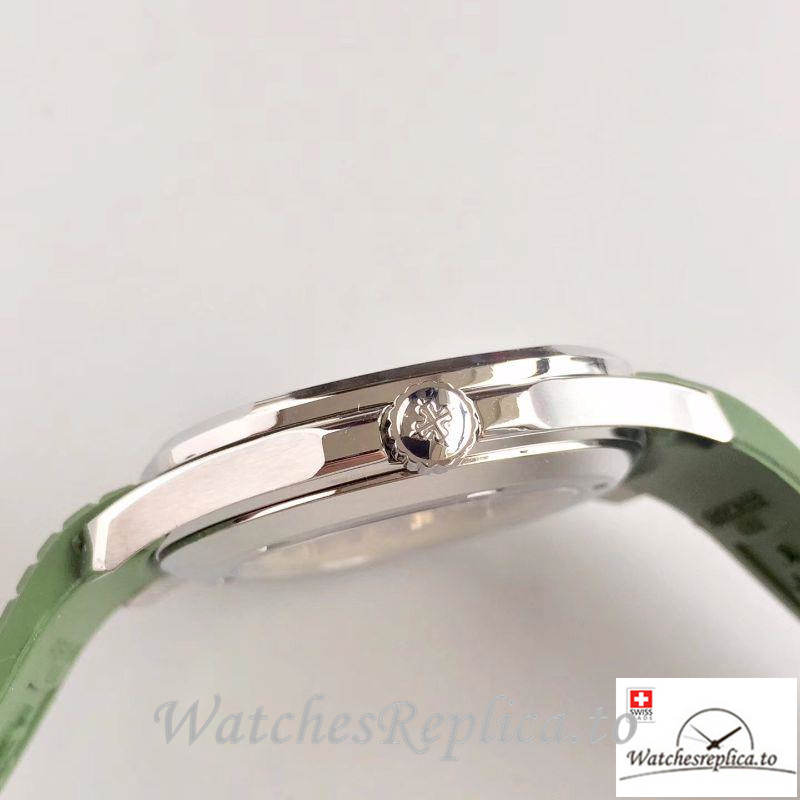 Swiss Patek Philippe Aquanaut Jumbo Replica 5167A-001 001 Green Strap 40.5MM - WatchesReplica.is