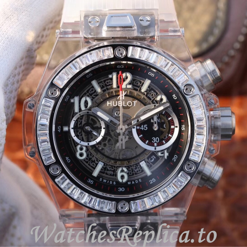 Hublot Replica 411.JX.4802.RT Rubber strap 45MM - WatchesReplica.is