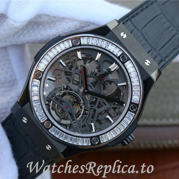 Hublot Replica HUBLOT Leather strap 42MM - WatchesReplica.is