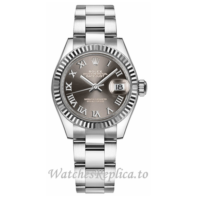 Replica Rolex Datejust m279174-0014 28MM Stainless steel strap Ladies Watch - WatchesReplica.is